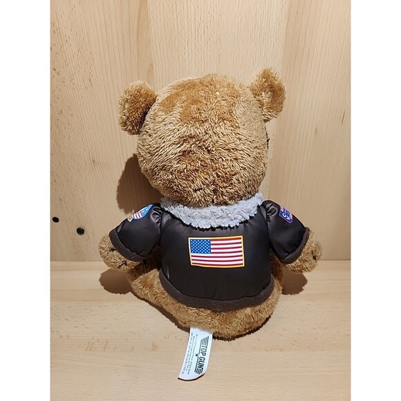 Top Gun Musical Teddy Bear Plush 10" Maverick Aviator Jacket Danger Zone Works - Picture 3 of 9